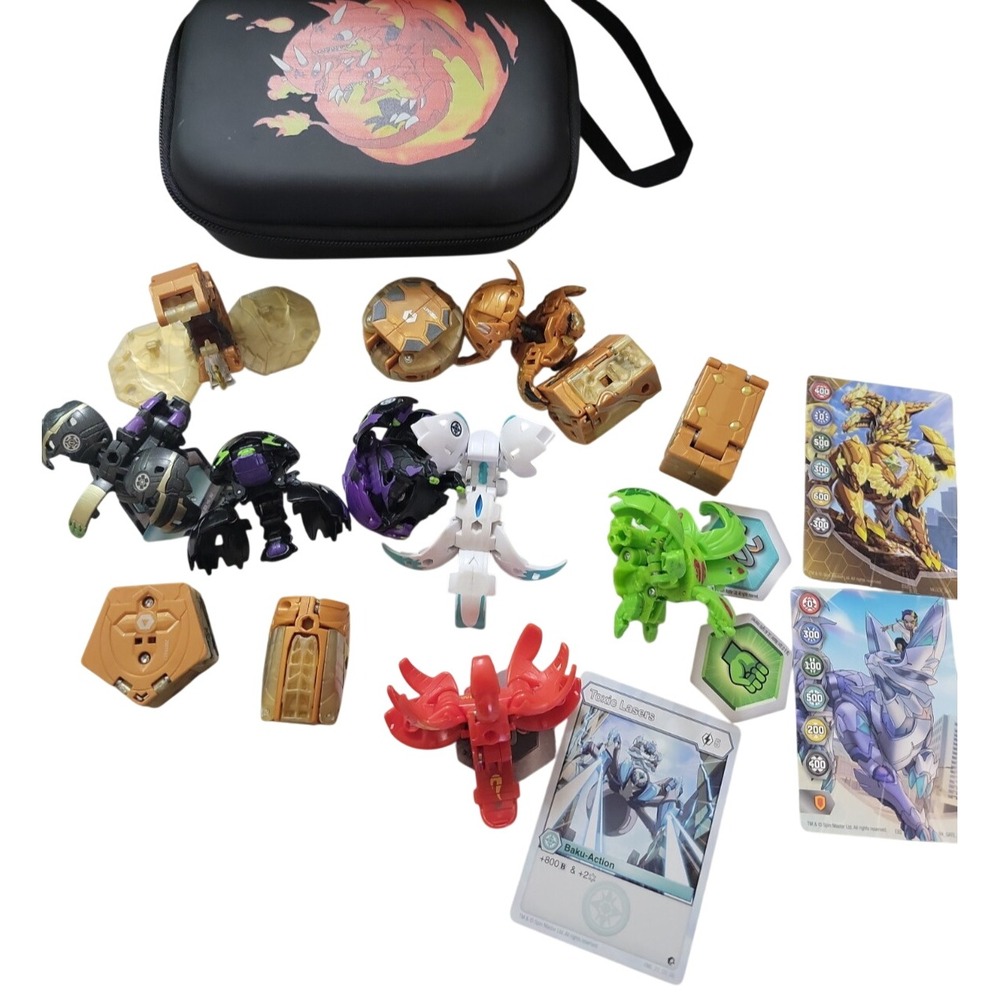 Bakugan Battle Brawlers figures ball toys with case Toy box clean out